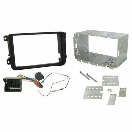 Kit montaggio mascherina adattatore connettore autoradio 2 DIN VW Volkswagen Sko