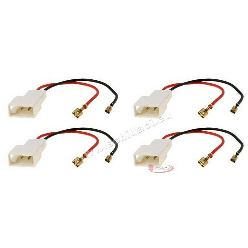 Coppia 2 Cavi Connettori Adattatori Altoparlanti Casse Per FIAT