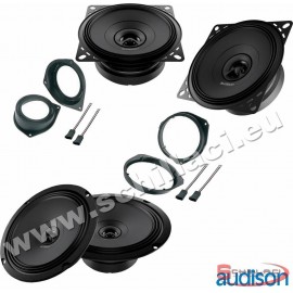 Kit 4 Casse altoparlanti AUDISON per FIAT / ALFA ROMEO / LANCIA / OPEL con adatt