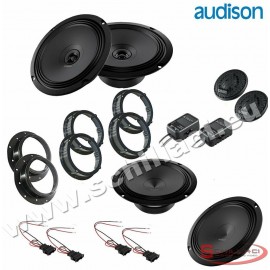 Kit 6 Casse altoparlanti AUDISON per VOLKSWAGEN / SKODA / SEAT / AUDI con adatta