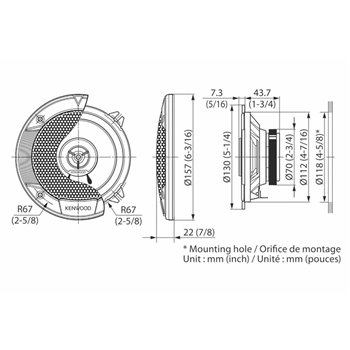 Kenwood KFC-S1366 coassiali 13 cm