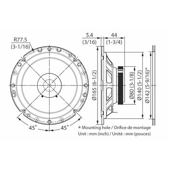 Kenwood KFC-S1756 doppio cono 17 cm