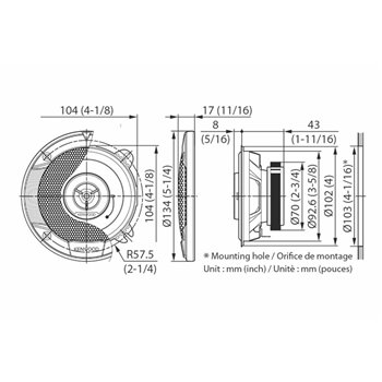 Kenwood KFC-S1066 coassiali 10 cm