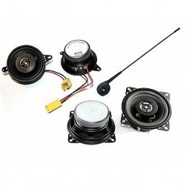 Kit fiat punto 1 serie 4 casse anteriori / posteriori + antenna kic completo di