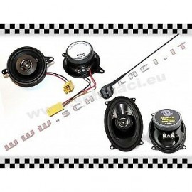 Kit fiat punto cabrio 1 serie 4 casse anteriori posteriori antenna altoparlanti