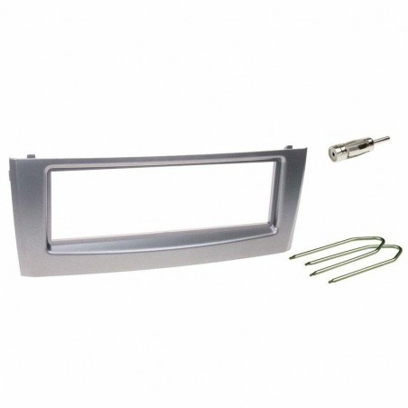 Autoleads Adattatore Autoradio DIN Universale – Tasca Frontale Vuota, Colore Argento