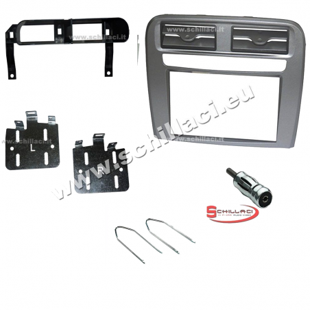 Mascherina Per Autoradio 1 DIN Per Grande Punto Dal 2005 – Colore Antracite, Modello IP-MS141G/B