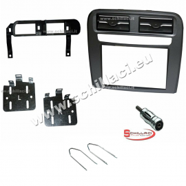 Kit mascherina per autoradio 2 DIN FIAT Grande Punto nero supporto montaggio