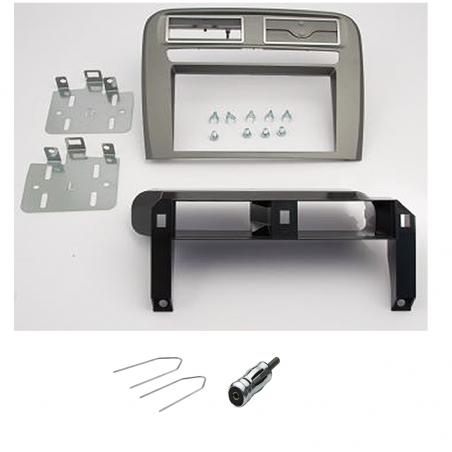 0299 RMS Mascherina Adattatore Autoradio 2 DIN Colore GRIGIO SCURO Fiat