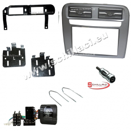 Kit mascherina 2 DIN FIAT Grande Punto antracite metallizza + comandi al volant