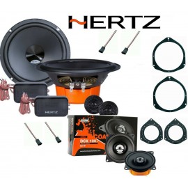 Kit 6 Casse Altoparlanti HERTZ per Fiat Grande Punto Anteriori e Posteriori