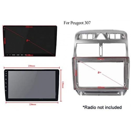 Sound Way Kit Mascherina Autoradio 9 Pollici Per Renault Kadjar – Adattatore ISO E Antenna Inclusi - 2