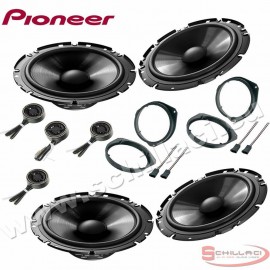 Kit 8 casse altoparlanti anteriori e posteriori PIONEER Alfa Romeo Giulietta...