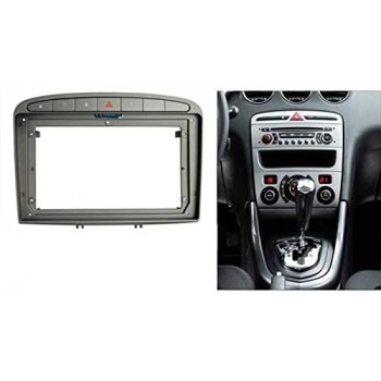 Kit Montaggio Mascherina autoradio 9 Pollici per Peugeot 308/408 colore  grigio