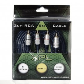 Cavo RCA 2 canali 5 metri XPL Gold