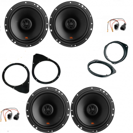 Kit 4 casse per FIAT 500 JBL con adattatori e supporti