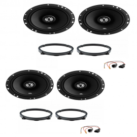 Kit 4 casse per Alfa Romeo 159 JBL con adattatori e supporti