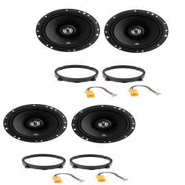 Kit 4 casse per Alfa Romeo 147 JBL con adattatori e supporti