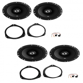 Kit 4 casse per Fiat 500X/L ALFA ROMEO GIULIETTA MITO STELVIO JBL ADATT E SUPP