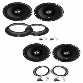 Kit 4 altoparlanti JBL per VW Volkswagen Golf V con adattatori e supporti