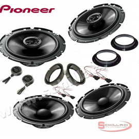 Kit 6 casse altoparlanti anteriori e posteriori PIONEER Volkswagen VW Golf V 08-