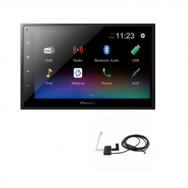 Autoradio Pioneer DMH-A340DAB monitor 6,8'' WebLink, Bluetooth, USB