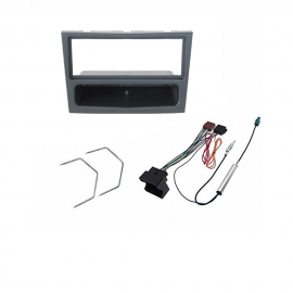 Kit mascherina connettore autoradio 1 DIN antracite  Opel Astra