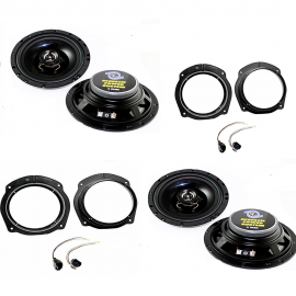 Kit 4 casse per FIAT STILO/ FIAT CROMA con adattatori e supporti