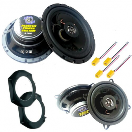 Kit 4 Casse Altoparlanti Alpine - Fiat Grande Punto Anteriori 16,5cm e