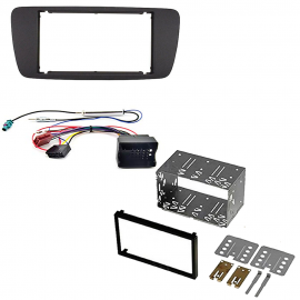 Kit plancia con Mascherina autoradio 2 DIN per Seat Ibiza dal 2008 al 2014