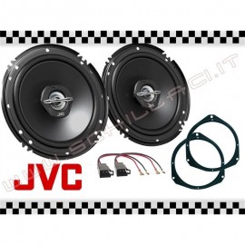 Coppia casse JVC + supporti FIAT GRANDE PUNTO 2 VIE portiere 16,5cm altoparlanti