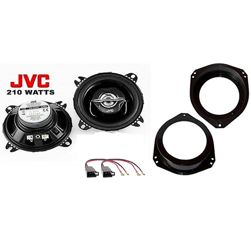Kit 6 Altoparlanti Renegade Per Fiat Grande Punto E Punto Evo – Anteriori E Posteriori Con Anelli Adattatori E Cavi (RX6.2C + RX42)
