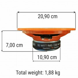 Coppia SP AUDIO SP8CM-SLIM midrange 200mm