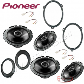 Kit 4 casse altoparlanti anteriori e posteriori PIONEER Fiat Panda 2003-2011 con