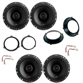 Kit 4 casse per FIAT PANDA JBL con adattatori e supporti