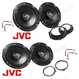 kit 4 casse JVC + supporti FIAT PANDA portiere anteriori e posteriori 17cm