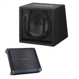 Kit subwoofer Alpine SBE-1244BR + Amplificatore Alpine BBX-T600