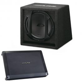 Kit subwoofer Alpine SBE-1244BR + Amplificatore Alpine BBX-F1200