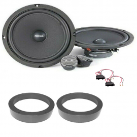 Kit 2 Altoparlan anteriori FOCAL ISU 200 20cm per VW con supporti e adattator