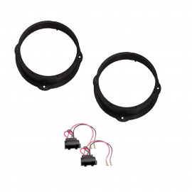 Coppia Adattatori Montaggio Altoparlanti Casse da 20 cm per AUDI A3 AUDI Q5