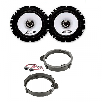Kit 6 Altoparlanti Alpine Per Opel Astra H 2005 – Anteriori E Posteriori Con Adattatori E Connettori Inclusi