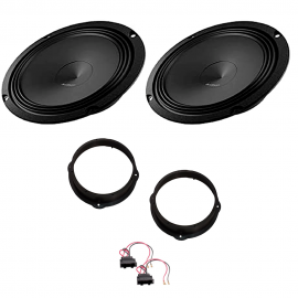 Kit 2 casse anteriori Audison Ap 8 woofer midbass da 20 cm per Audi