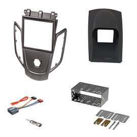 Telaio Adattatore 2 DIN Per Autoradio – Compatibile Con Opel Agila 2008+ E Suzuki Splash 2008, Materiale Plastico Nero