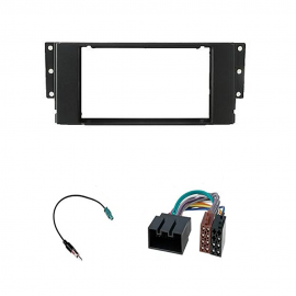 Kit Montaggio autoradio 2 DIN Adattatore per Land Range Rover Discovery Freeland