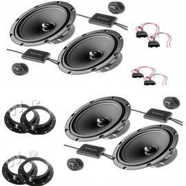 Kit 8 Casse altoparlanti FOCAL per VW TOUAREG DAL 2008 con adattat