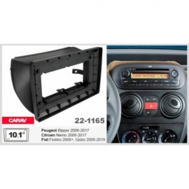 Kit Montaggio Mascherina autoradio 10.1" per Fiat Qubo Citroen Peugeot con coman