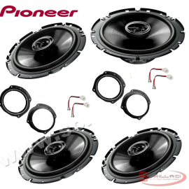 Kit 4 casse PIONEER per FIAT STILO 5 porte Altoparlanti con adattatori e support