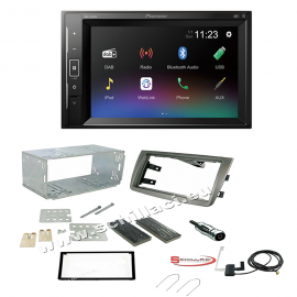 Autoradio Pioneer 2DIN DMH-A240DAB + mascherina Alfa Romeo Mito 2 din