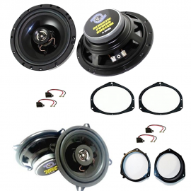 Kit 4 casse per FIAT / OPEL con adattatori e supporti 165MM 130MM