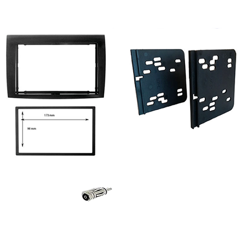 Mascherina Supporto Autoradio Per Fiat Bravo Dal 2007 – Made In Italy, Montaggio Facile - 4